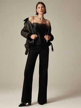 J.Crew Black Wide Leg Jeans